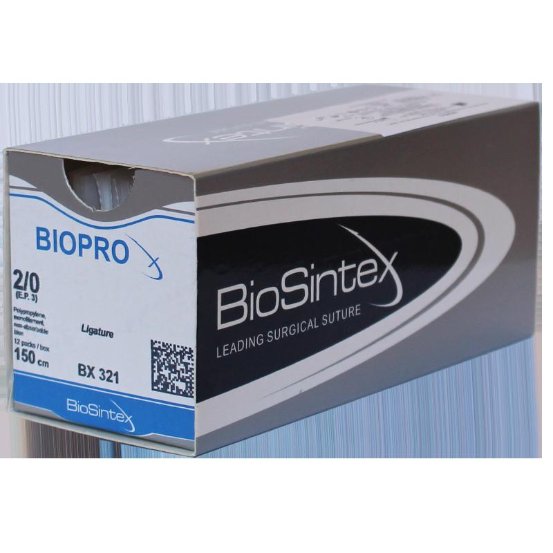 Biopro(BX 321),Поліпропілен,USP 2/0 (M 3), 150 см ,без голки ,відрізок